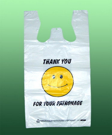 HDPE定制印刷塑料杂货袋