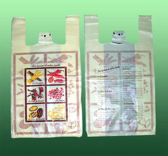 HDPE定制印刷塑料购物袋