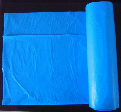 HDPE蓝色一次性C形垃圾袋