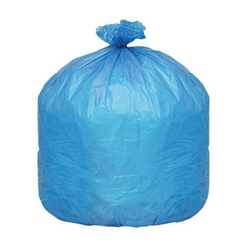 HDPE蓝色一次性C型折叠塑料拒绝袋